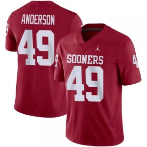 #49 Ben Anderson OU Crimson Men's Jerseys Limited College Football