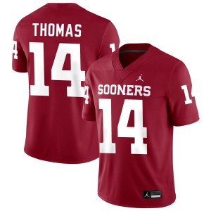 #14 Elijah Thomas Oklahoma Crimson Mens Jersey High School College Football