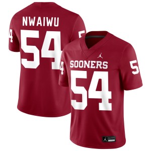 #54 Febechi Nwaiwu OU Crimson Men Jersey NCAA College Football