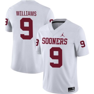 #9 Gentry Williams Oklahoma Sooners White Men's Jerseys 2025-26 College Football