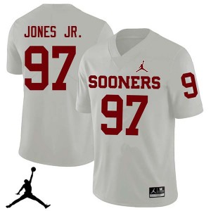 #97 Marvin Jones Jr. Boomer Sooner White Men's Jerseys Game College Football