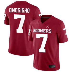 #7 Sammy Omosigho OU Sooners Crimson Men's Jerseys 2025 College Football