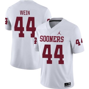 #44 Taylor Wein OU Sooners White Men Jersey Official College Football