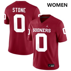 #0 David Stone OU Crimson Women's Jersey Limited College Football