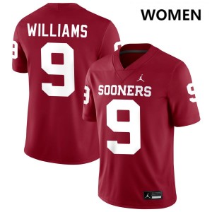 #9 Gentry Williams OU Crimson Womens Jersey Player College Football