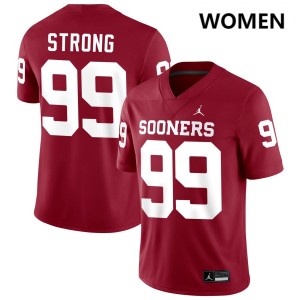 #99 Markus Strong Oklahoma Crimson Women's Jerseys High School College Football