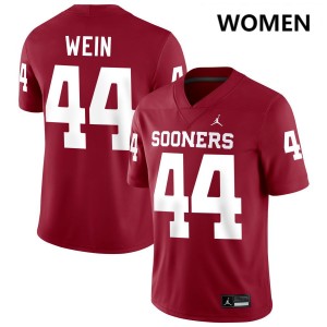 #44 Taylor Wein OU Crimson Women's Jersey Alumni College Football
